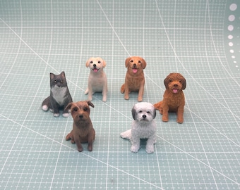 Custom Dog Wedding Cake Topper – Handmade Polymer Clay Pet Figurine, Personalized Dog Wedding Keepsake