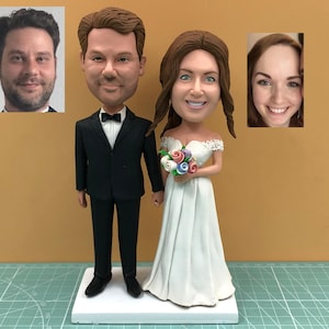 Custom Wedding Bobbleheads, Personalized Wedding Figurines, Custom Wedding Sculptures Anniversary Gifts, Custom Christmas Decorations Gifts