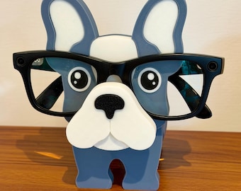 French Bulldog Glasses Holder | Puppy Desk Organizer, Mini Key Storage