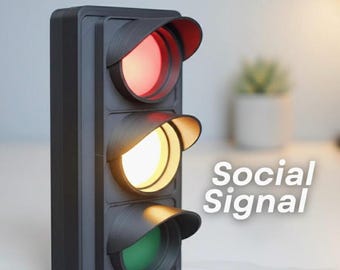 Traffic Light Desk Lamp: USB LED Busy Light - Gaming, Home Office