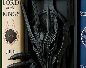 Sauron Book Nook: Lord of the Rings Bookshelf Decor