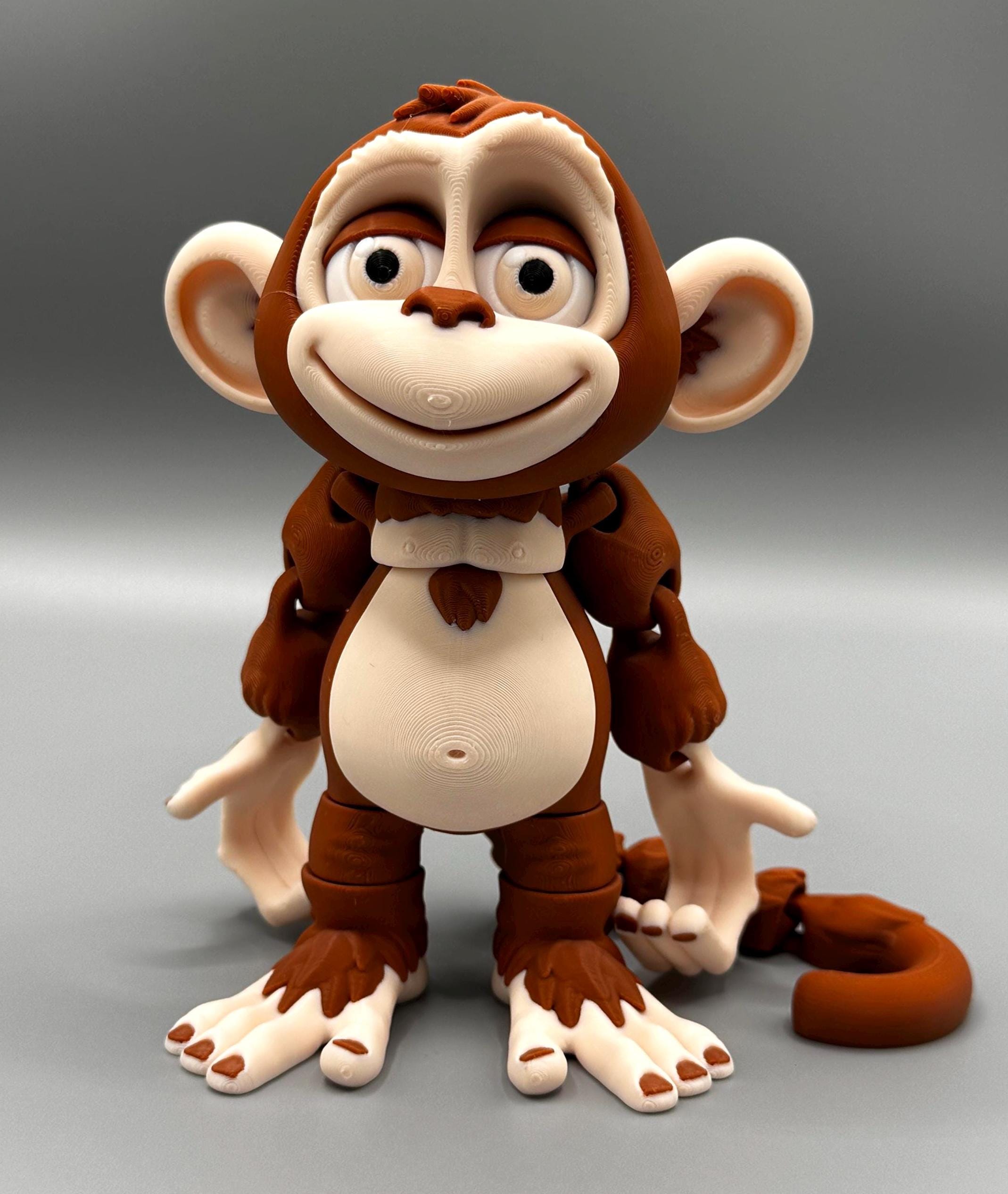 Cute Articulating Monkey – Stands Upright, Hangs by Tail or Hand