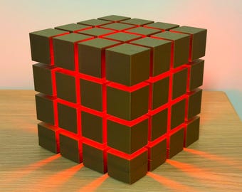 Cube Stack Desk Lamp, USB Sculptural Gaming Light, Modern Mood Lamp