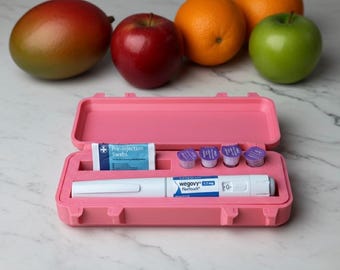 Wegovy and Ozempic Pen Travel Case, Weight Loss Injection Pen Organiser with Needle Storage