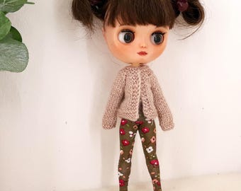 Middie Blythe Strumpfhose: Blumen Print Puppenkleidung