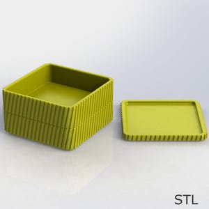 Caixa organizadora de mesa minimalista empilhável - Arquivo STL para impressão 3D para armazenamento de mesa - Organizador modular para USBs, cabos, cartões de memória e muito mais
