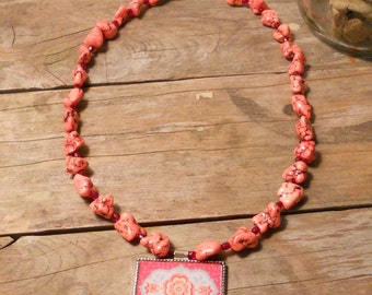 Pink Passion - Hot pink chunky neclace