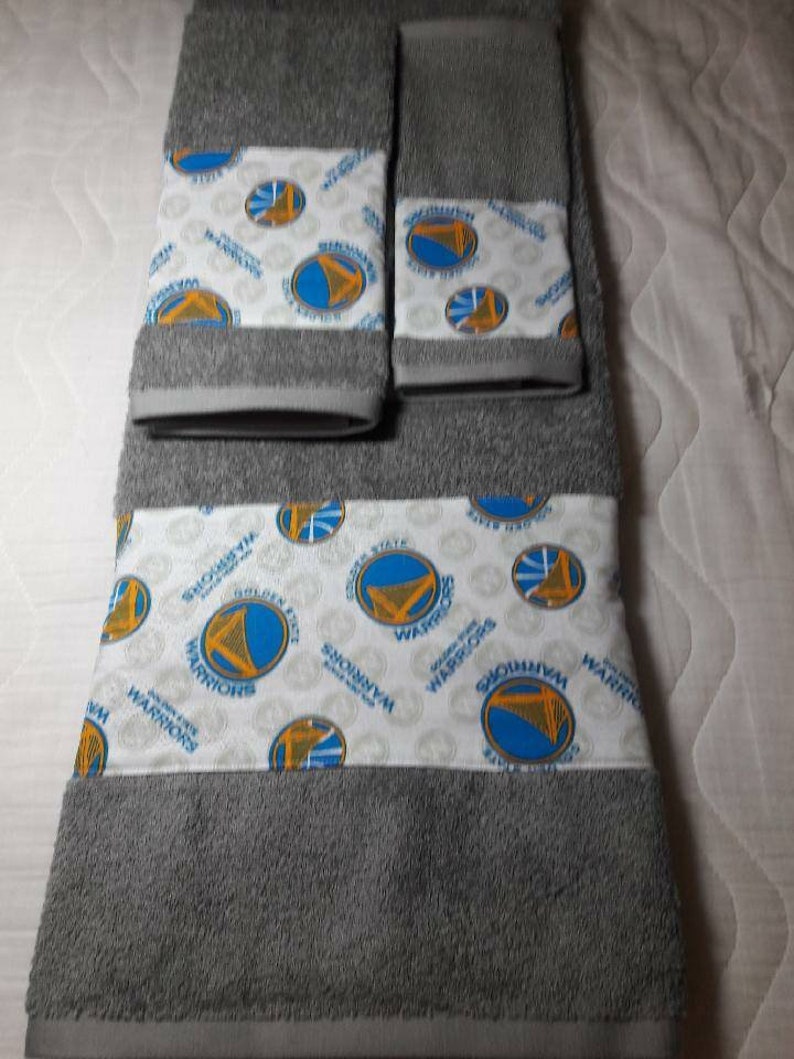 Golden State Warriors Handmade 3 Piece Towel Set | Etsy