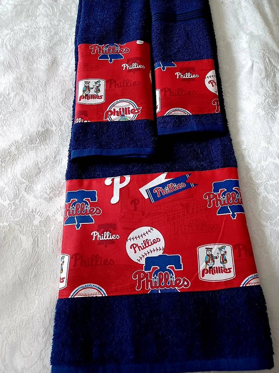 Philadelphia Phillies 3 Piece Bath Towel Sets All Teams Available Etsy