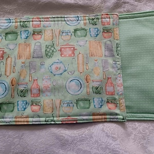 Kitchen Themed Reversible Placemats Handmade and machine washable Set of 4