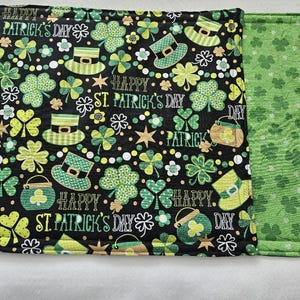 St. Patrick's Day Themed Reversible Placemats Handmade and machine washable Set of 4