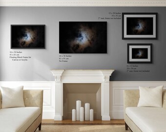 Totale zonsverduistering april 2024 fotoafdruk: Noord-Texas astronomiekunst