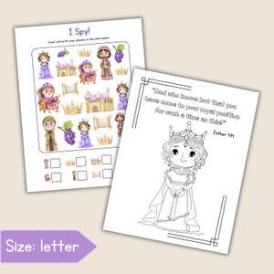Bijbel druk boekenbundel voor kinderen | Adam en Eva, Joseph, Esther, Daniël (digitale download) afbeelding 2