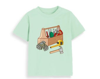 Toddler And Baby’s Tool T-shirt, Organic Cotton Top