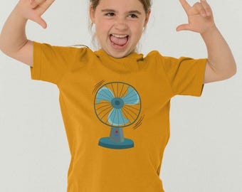 Fan T-shirt For Children Who Love Fans, Organic Cotton Kids Top