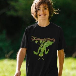 Bönsyrsa Barn T-shirt, Ekologisk Bomullströja, Framtida Entomolog, Ryggradslösa Djur