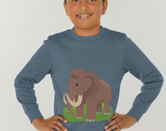 Kids Woolly Mammoth Jumper, Organic Cotton Children’s Jumper