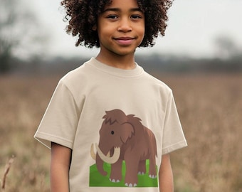 Woolly Mammoth Children’s T-shirt, Prehistoric Creatures Kids Tee