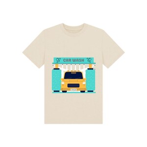 Biltvätt Barn T-shirt, För Barn Som Älskar Biltvätt, Ekologisk Bomull Och Hållbar Oat