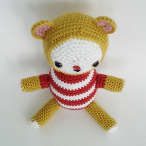 CROCHET PATTERN Amigurumi Circus Bear PDF Instant Download Baby Shower Gift image 4