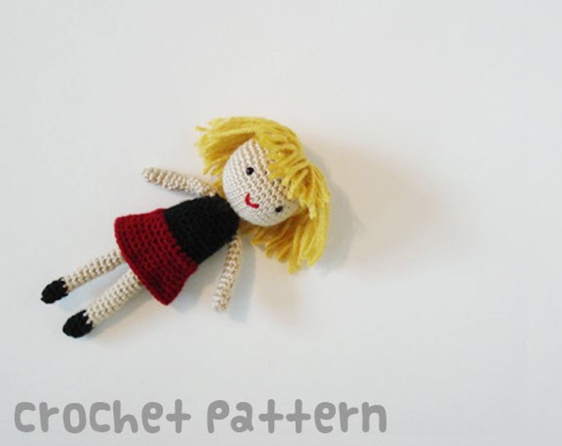 CROCHET PATTERN Amigurumi Dolly PDF Instant Download Baby Shower Gift image 1