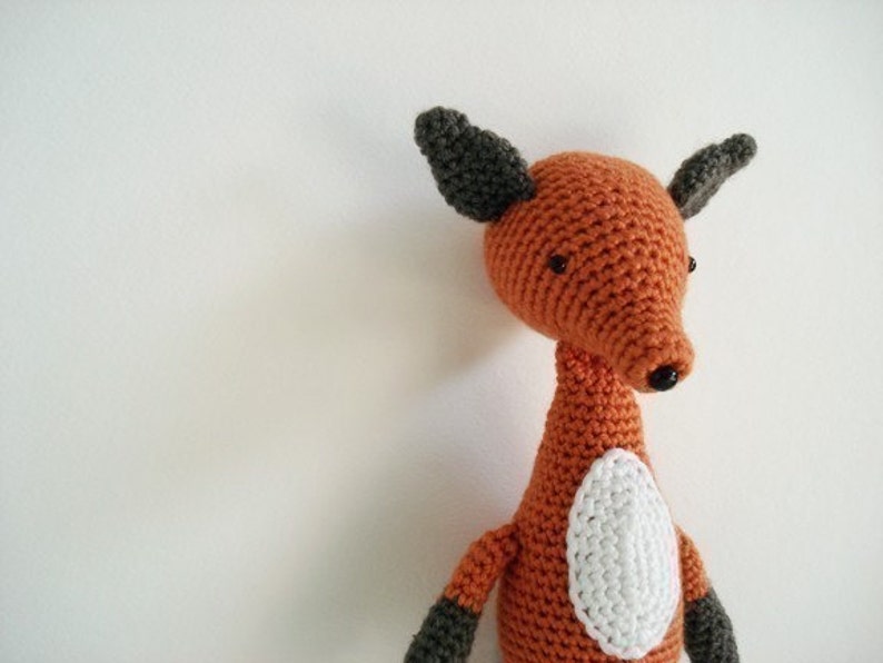 CROCHET PATTERN Amigurumi Fox PDF Instant Download Cute Baby Shower Gift image 3