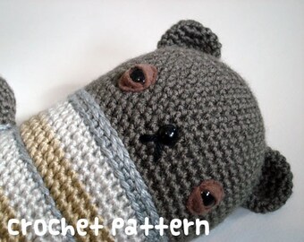 CROCHET PATTERN - Amigurumi Teddy Bear - PDF Instant Download - Baby Shower Gift
