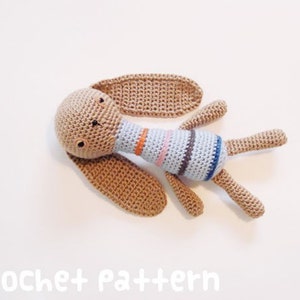 CROCHET PATTERN Amigurumi Bunny PDF Instant Download Cute Baby Shower Gift image 1