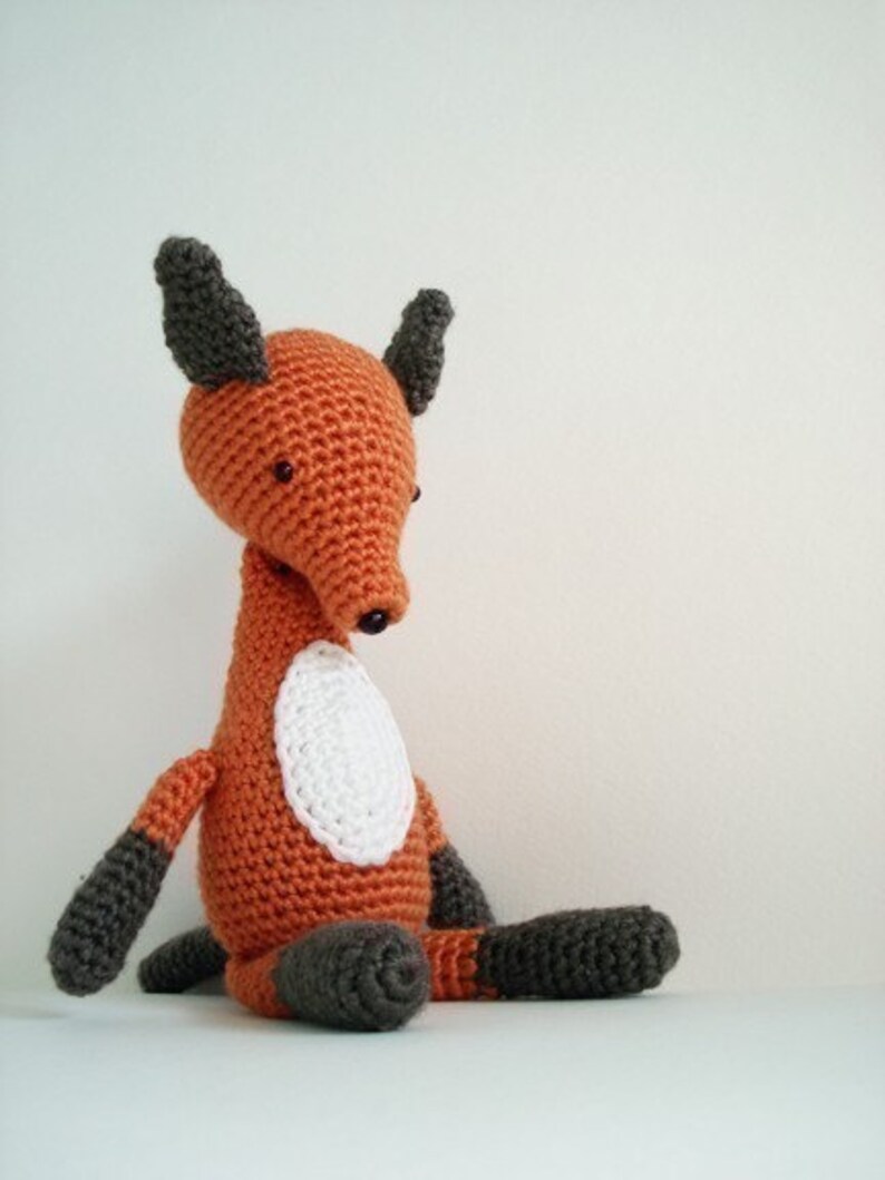 CROCHET PATTERN Amigurumi Fox PDF Instant Download Cute Baby Shower Gift image 5