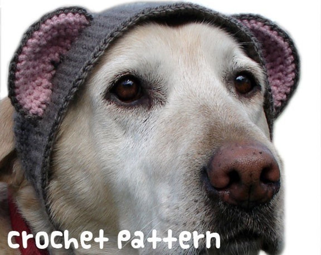 CROCHET PATTERN - Pet Hat Costume - PDF Instant Download - Large Dog ...