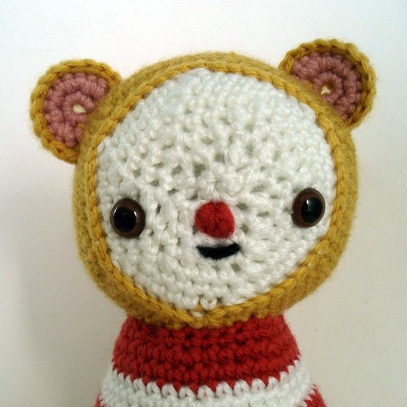 CROCHET PATTERN Amigurumi Circus Bear PDF Instant Download Baby Shower Gift image 5