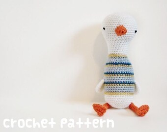 CROCHET PATTERN - Amigurumi Bird - PDF Instant Download - Cute Baby Shower Gift