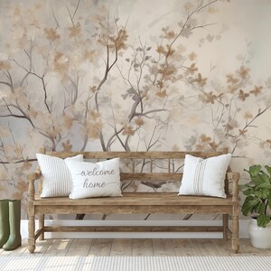 Day Dream Mural, Removable wallpaper, mural, Lush, farmhouse, peel and stick wall covering, home decor, tree mural, tree wallpaper