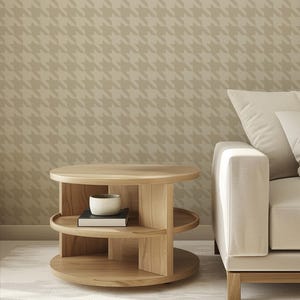 Houndstooth Haven Removable wallpaper, Pink, Farmhouse, peel and stick wall covering, gingham, Soft pink gingham wallpaper, houndstooth