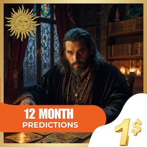 12 Month Psychic Tarot Reading, New Year Future Predictions, Christmass Psychic Predictions, Yearly Custom Tarot Reading