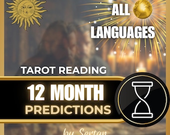 12 Month Psychic Tarot Reading Yearly Future Predictions Life Path, Love, Career & Destiny Guidance