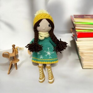 Winter Baby, Amigurumi Doll, Handmade Baby, Crochet Baby, Winter Decoration, Chiristmas Baby, Holiday Gift, Cute Crochet Doll