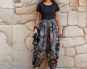 Vintage Y2K Baggy Wide Leg Embroidered Grunge Opium