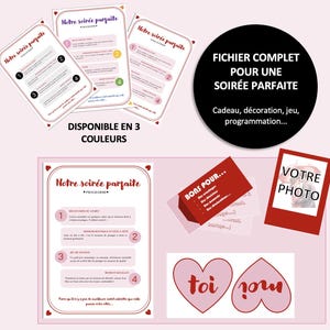 Bons et décoration de saint-valentin à imprimer