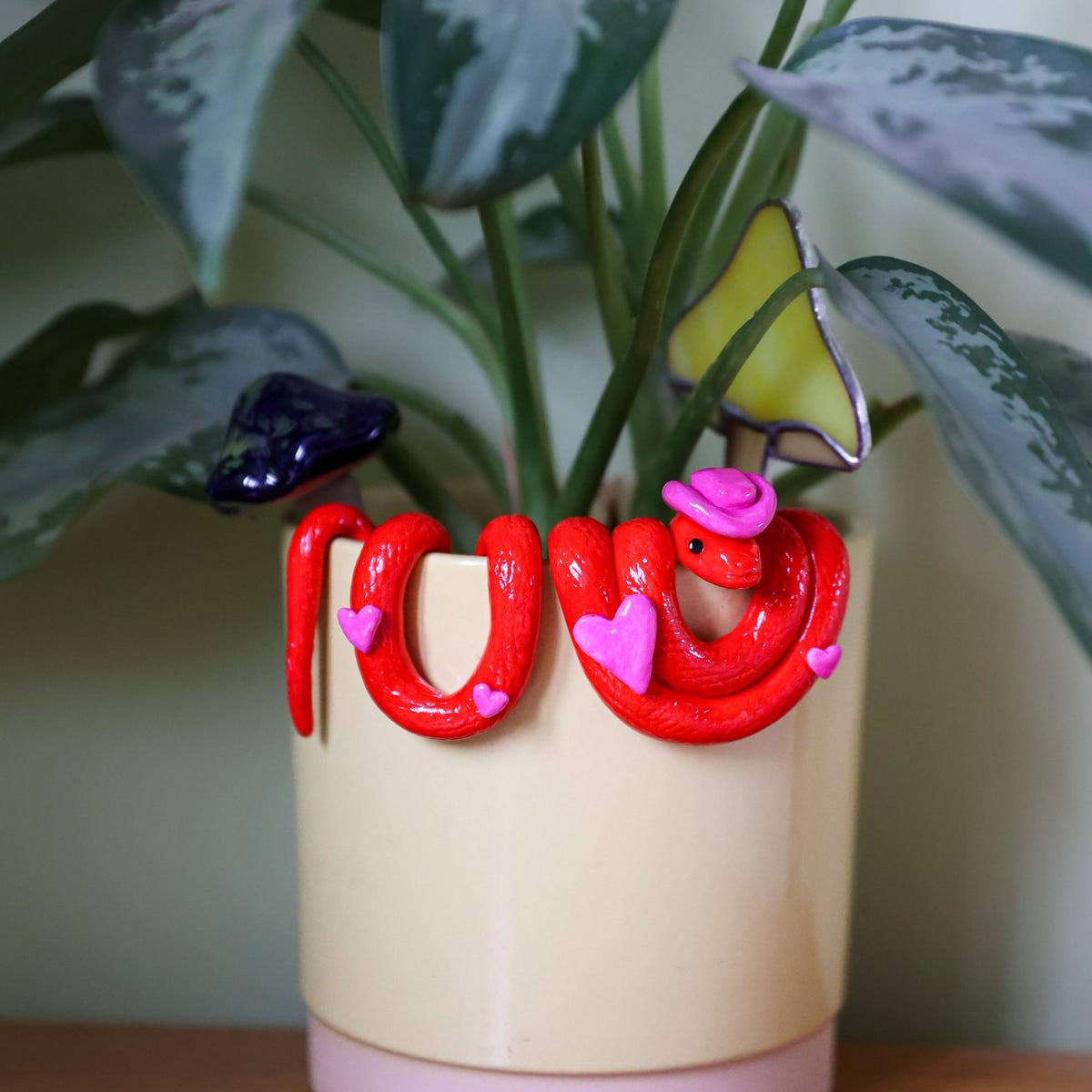 Snake Plant Pot Decoration Customisable Personalised Handmade Plant Hanger - Etsy