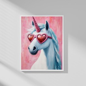 A Cute Unicorn with a Love Theme| maximalist decor| High-Resolution Digital Download | Perfect for Wall Art or Cards 56