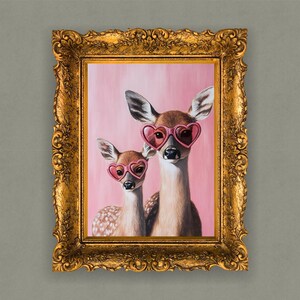 Ouder en kind hert Met Moederdag-thema5| Digitale download met hoge resolutie | Perfect voor kunst aan de muur of kaart| afdrukbaar| Liefde voor kunst