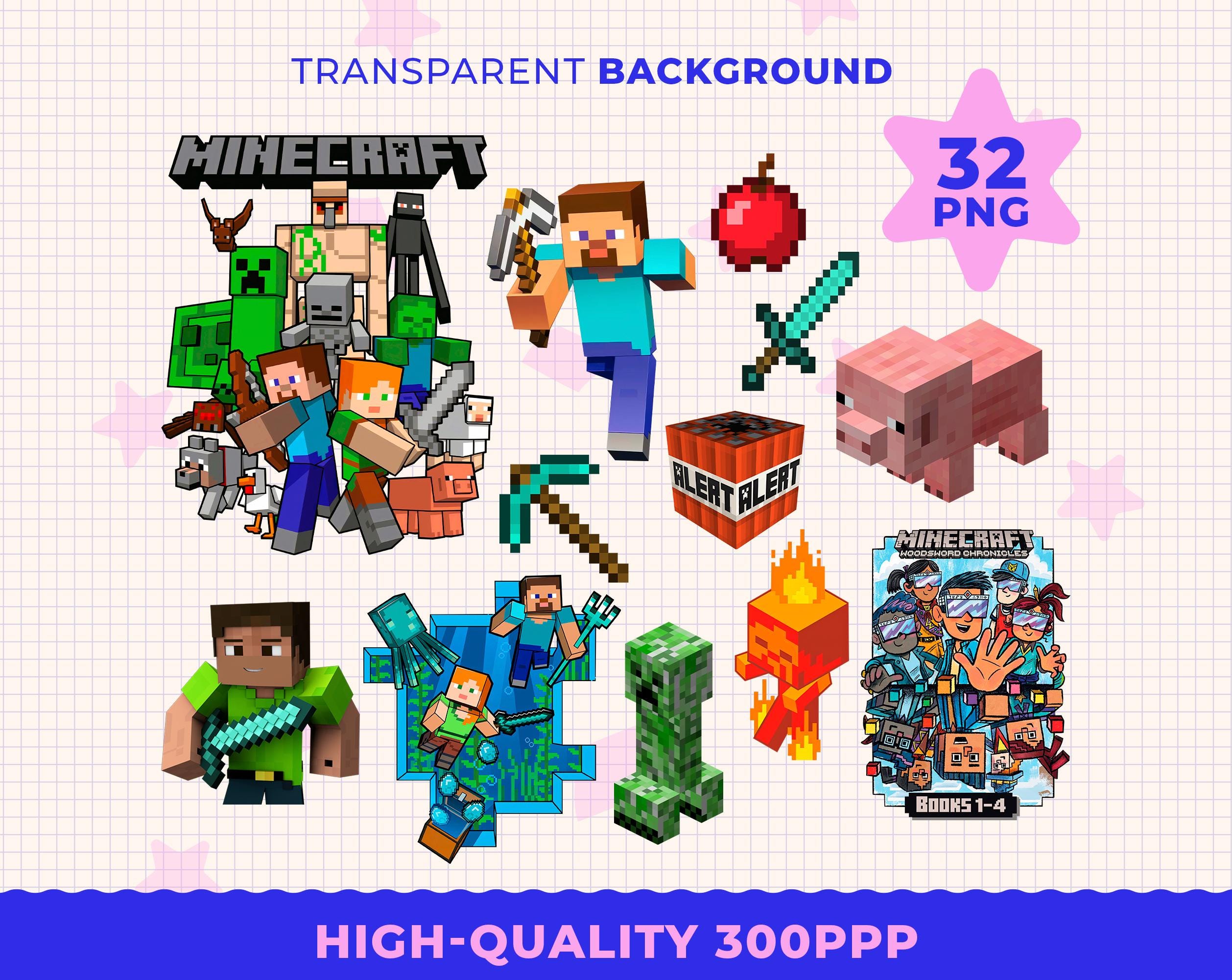 Minecraft PNG, Minecraft Clipart, Minecraft Bundle