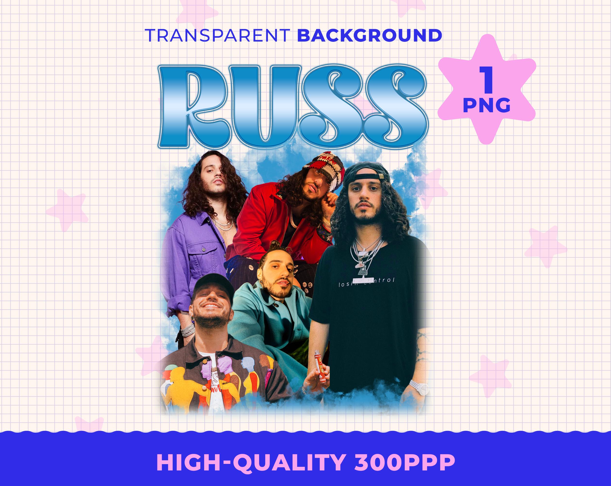 PNG Russ, Losin Control Russ tour png, Artwork png - 300 DPI Transparent Background Images - HD Illustrations for Crafts