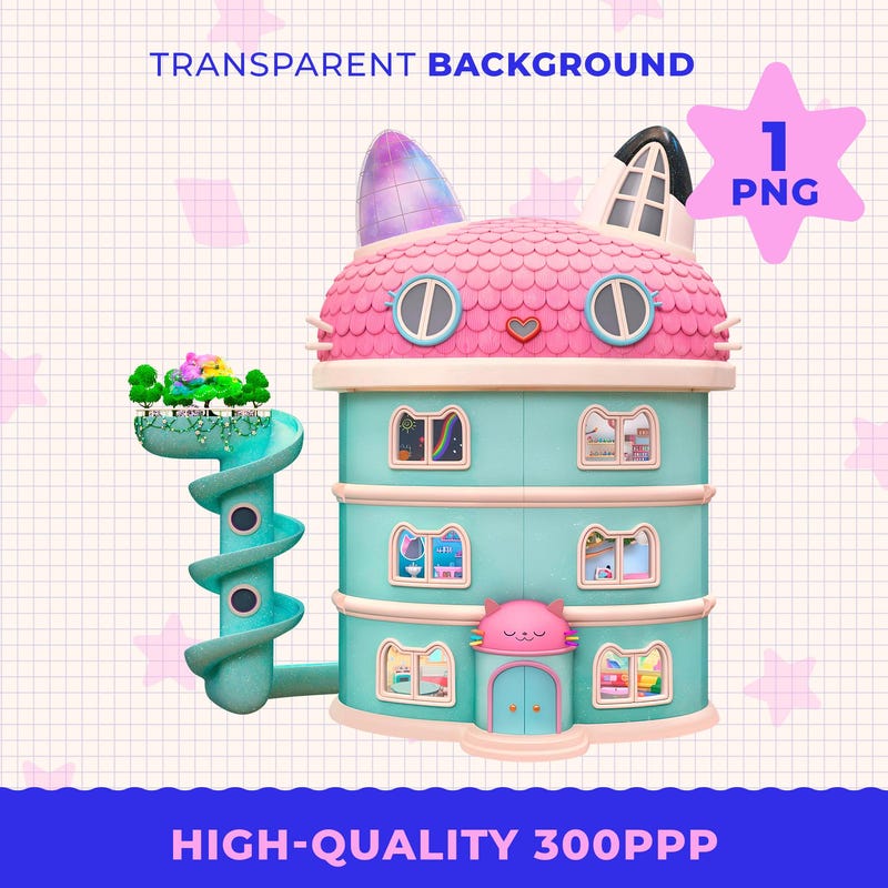 Gabby Dollhouse Invitation Picture Etsy Gabby Dollhouse Invitation Picture Etsy