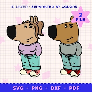 Just a Chill Guy svg, Layard Funny Dog Meme, Funny Chill Guy svg png