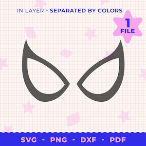 Spiderman Eyes SVG