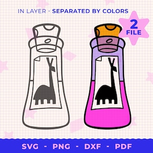 Kuzco Llama Potion Svg, Kuzco Extraction Potion svg