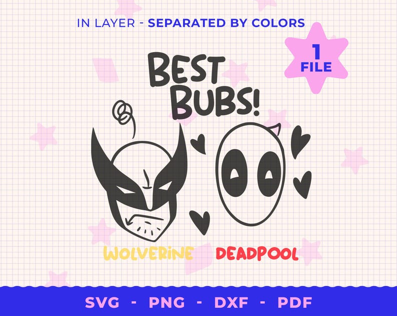 Pendentif Deadpool Et Wolverine Remixé Par GnomeAtNight : Téléchargez