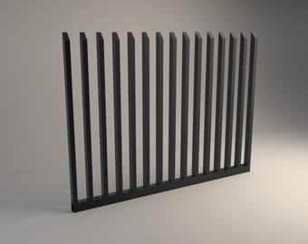 Modern Metal Comb Fence – Durable and Stylish Garden or Yard Barrier